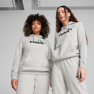 Sudadera con capucha para mujer logo Essentials No. 1, Light Gray Heather, extralarge